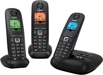 Draadloze DECT Analoog Telefoon Met Antwoordapparaat Drie Handsets