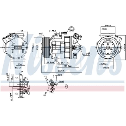 Compressor airconditioning NISSENS 890138