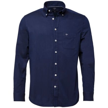 Fynch-Hatton Overhemd All-Season Oxford Uni Navy / male