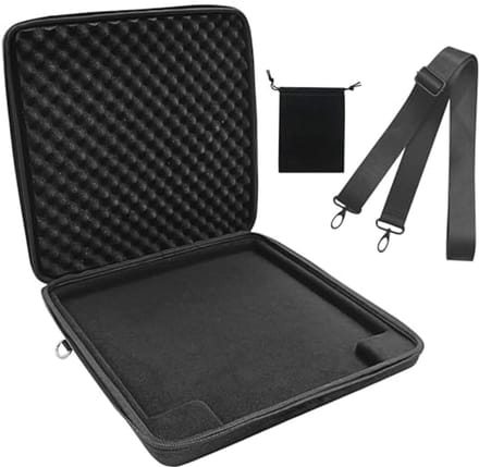 Audio Workstation Controller Case voor Music Production – Hard Shell met Crossbody Strap, EVA Shell en Fleece Voering, Zwart