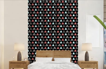 Behang - Fotobehang Jongens - Design - Driehoek - Breedte 140 cm x hoogte 220 cm