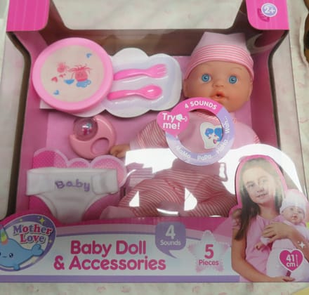 Mother Love - Pop + 5 accessories - Roze - 4 sounds