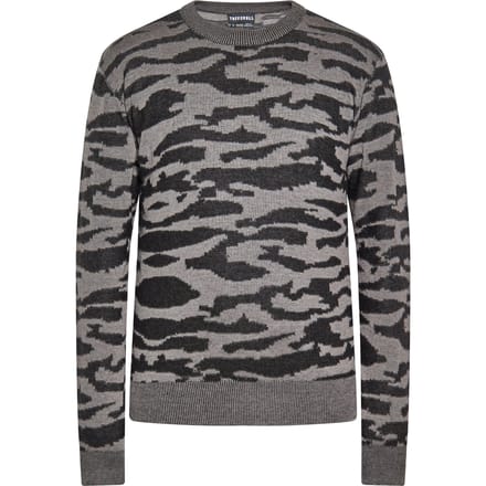 TUFFSKULL Jumper Heren zwart grijs melange