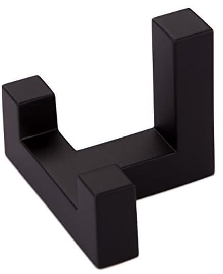 Moderne SO-TECH® Garderobehaak Handdoekhaak Cosima met 2 haken Zwart