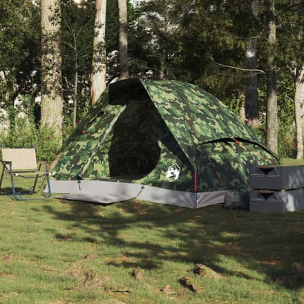Vidaxl Tente de Camping, 2 Personnes, Camouflage, Imperméable