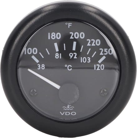 Universele Water Temperatuurmeter Auto & Boot - 52mm Dubbele Weergave Celsius/Fahrenheit