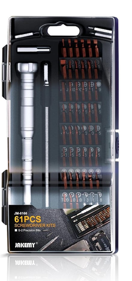 Compact precisie schroevendraaier set