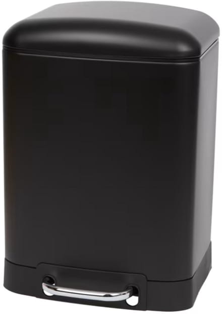 Pedaalemmer 6 liter - 22 x 16 x 32 cm - Met pedaal en soft close deksel