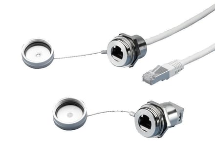 Rittal SZ 2482.730 RJ45 inbouwmodule Met contramoer Messing Bont 1 stuk(s) Piece