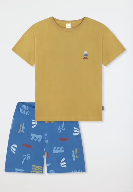 Korte pyjama Surfer kaki - Kids Nightwear 92