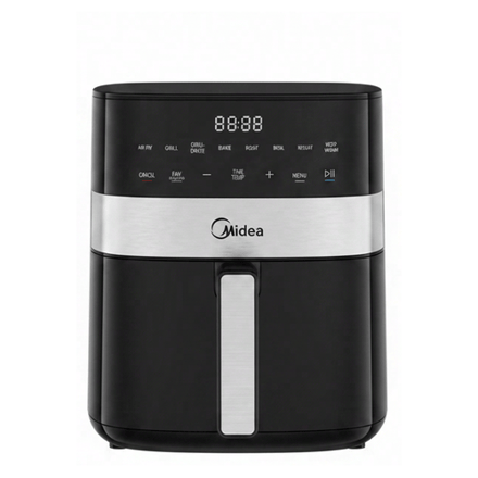 Midea MF-CN65E digitale airfryer, 6,5 L, zwart