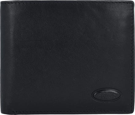 Bric's Monte Rosa Portemonnee RFID Leer 11,5 cm - Jongens - Horizontaal - nero