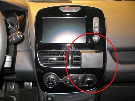 Brodit ProClip houder geschikt voor Renault Clio IV 2017-2019 Angled mount