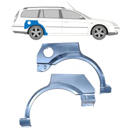 Reparatiepaneel achterspatbord voor Ford Mondeo 2000-2007 / Links / COMBI / Set