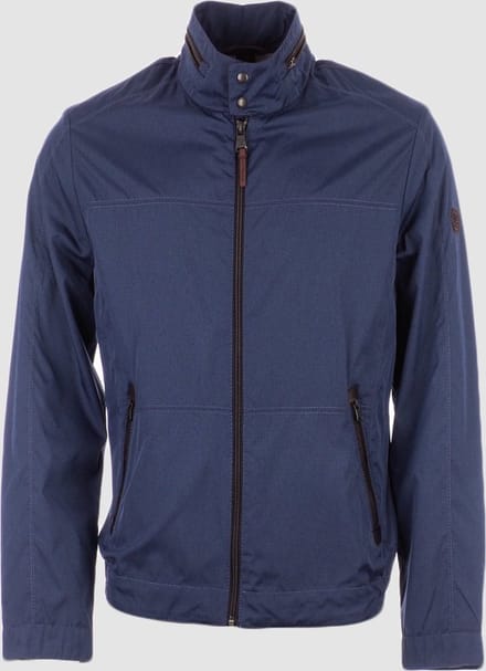 State Of Art Jas - plain melange streep - blauw