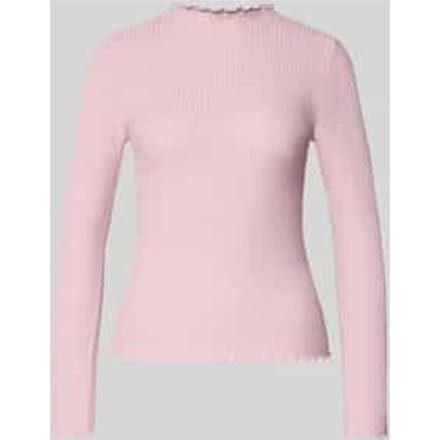 Slim fit shirt met lange mouwen met viscose, model 'EMMA'