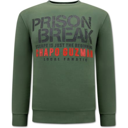 Chapo Guzman Prison Break Heren Sweater - Groen