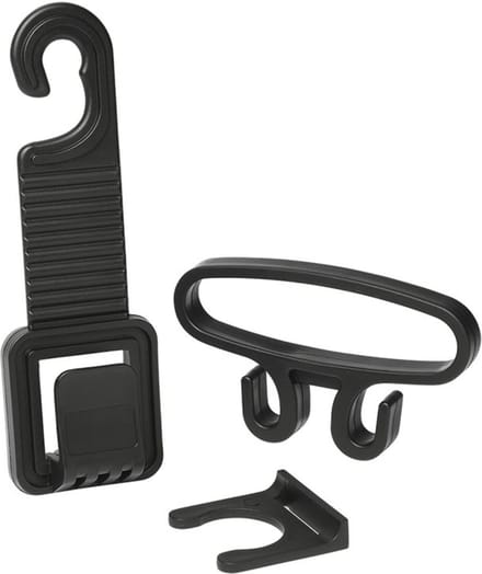 ProPlus Multifunctionele hanger voor autohoofdsteun - zwart - eenvoudig te installeren - compacte afmetingen