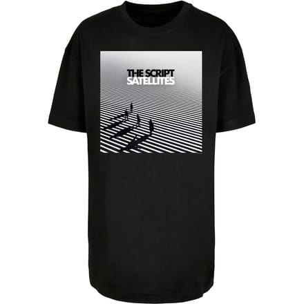 Dames-T-shirt oversized Merchcode The Script - Satellites Album Cover