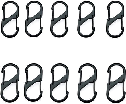 Solidchoice - Set van 10 Karabijnhaken voor Outdoor Activiteiten
