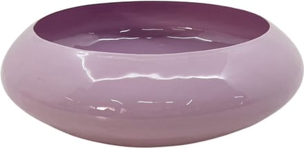 by Mooss - Enamel - Schaal - Lila - Licht Paars - Light Purple - Large - 12 cm - Ã˜ 37 cm - Hoogglans - Metaal