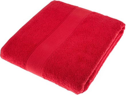 Homescapes badstof strandlaken 100% katoen rood