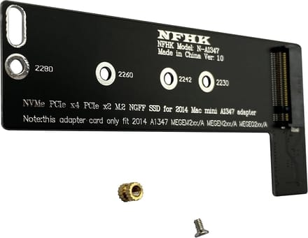 NVMe SSD Adapterkaart voor Mac Mini Late 2014 A1347 - Ondersteuning M.2 NGFF M-Key