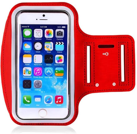 Hardloop-Sport armband rood kleur voor S10/S+/S8/S7/ Iphone 11/iphone x/Iphone 7/8plus, Huawei p30 pro, Psmart enz