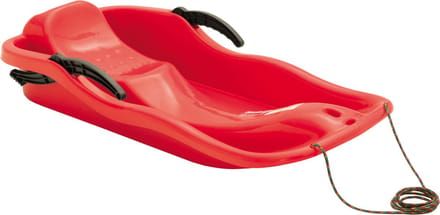 Prosperplast race sneeuw slee - met remmen - kinderen - rood - Kinderslee - 87 x 40 cm