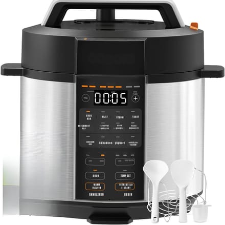 Zyrex® Multicooker - Multicookers - Zwart - ‎38cm x 33cm x 33cm