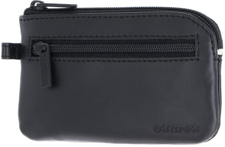 oxmox Leren sleutelgeval Leather Keyholder Pure 2.0 Embossed Black zwart