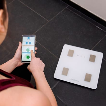 medisana BS 414 connect lichaamssamenstellingsmonitor met smartphone app 1 Weegschaal