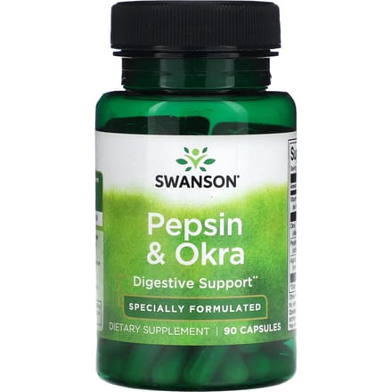 Pepsin & Okra, 90 Capsules
