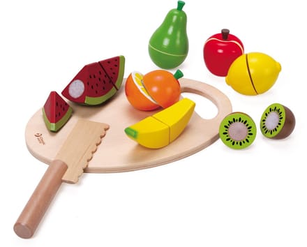 Classic World Wooden Cutting Fruit with Cutting Board 17 pcs.