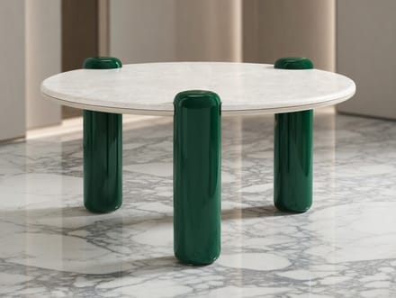 MARVANO Luxe Ronde Salontafel 90 - Wit - Novihome