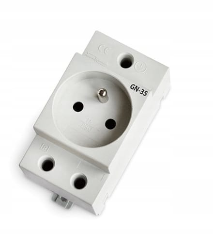RGB Technik GN-35 - Stopcontact op DIN-rail - 1-fase - 16A 230V - IP20
