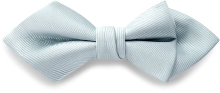 Arctisch Blauwe Voorgestrikte Grosgrain Vlinderdas met Ruitvormige Punt