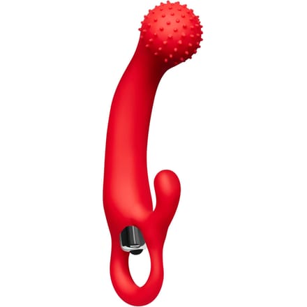 G-Spot siliconen vibrator met noppen, 18 cm