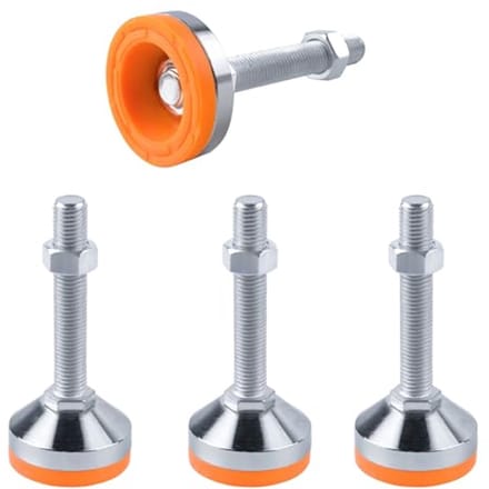 Verstelbare Poten voor Meubels - 4 Stuks M16×100mm Zware Draad Koolstofstaal Stelschroef