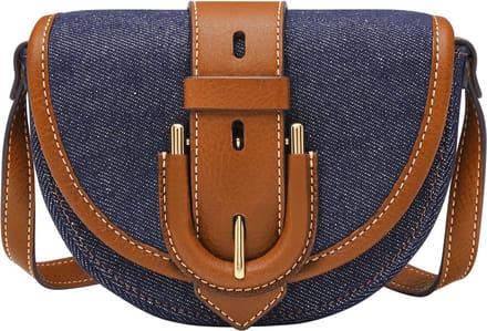 FOSSIL schoudertas Harwell Small Flap Crossbody Denim blauw
