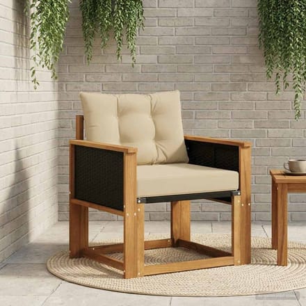 vidaXL - Buiten - Midden - Sofa - Massief - Acacia - Hout - Naturel