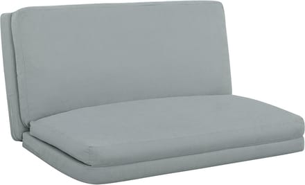 HOMCOM-Staande stoel-137,5x85,5x74cm-Linnenlook stof (100% polyester)-Lichtgrijs