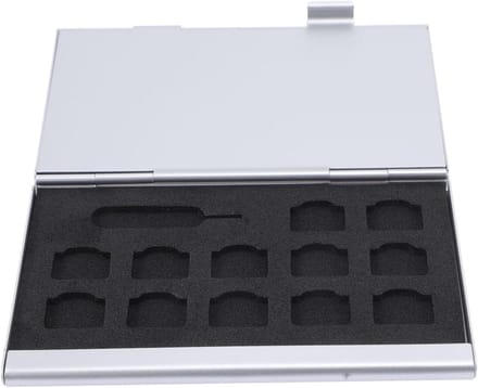 Opbergcase Geheugenkaarten - SD Kaarthouder SIM - Kaarten Organiseren - Compact en Stevig - 9 x 6 x 1 cm