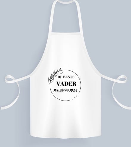 Akyol - de beste vader dat ben ik dus Keukenschort - Vader - papa - vader cadeautjes - vaderdag - verjaardag - geschenk - kado - 82 bij 71 cm