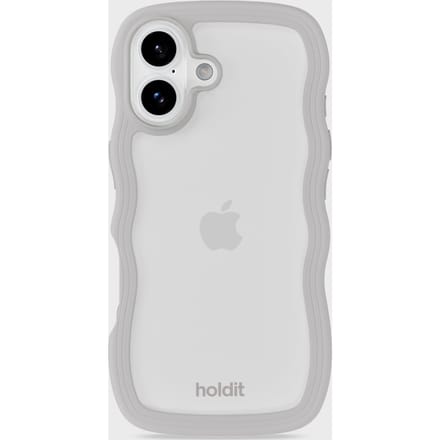 Phone Case Wavy Wool Gray/Transparent iPhone 17