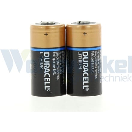 Duracell lithium cr123a batterij 2 stk