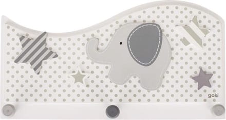 Goki - Wooden Coat Rack Elephant and Stars