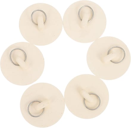 Afvoerstop Set - Gootsteenpluggen - Waterdicht Maken - Veilig Lekvrij Ontwerp - 5.6cm Diameter - Wit