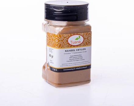 Tuana Kruiden - Kaneel Ceylon Gemalen - Bakje 50 Gram - Tuanashop - KP0107