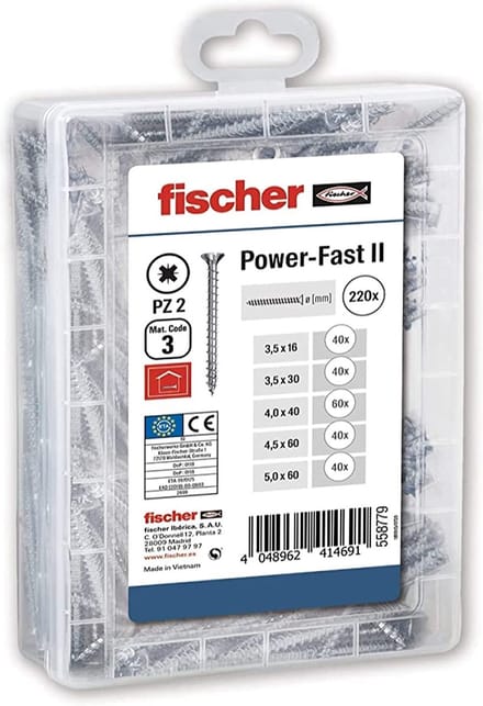 zelftappende schroeven-assortimentset / universal screw assortment box, 220 pieces